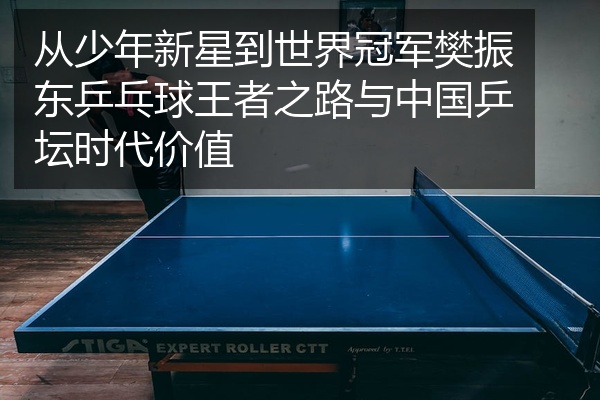 从少年新星到世界冠军樊振东乒乓球王者之路与中国乒坛时代价值
